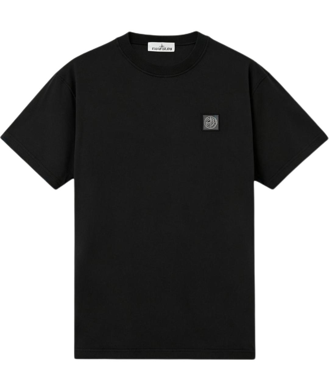 STONE ISLAND Черная футболка, фото 1