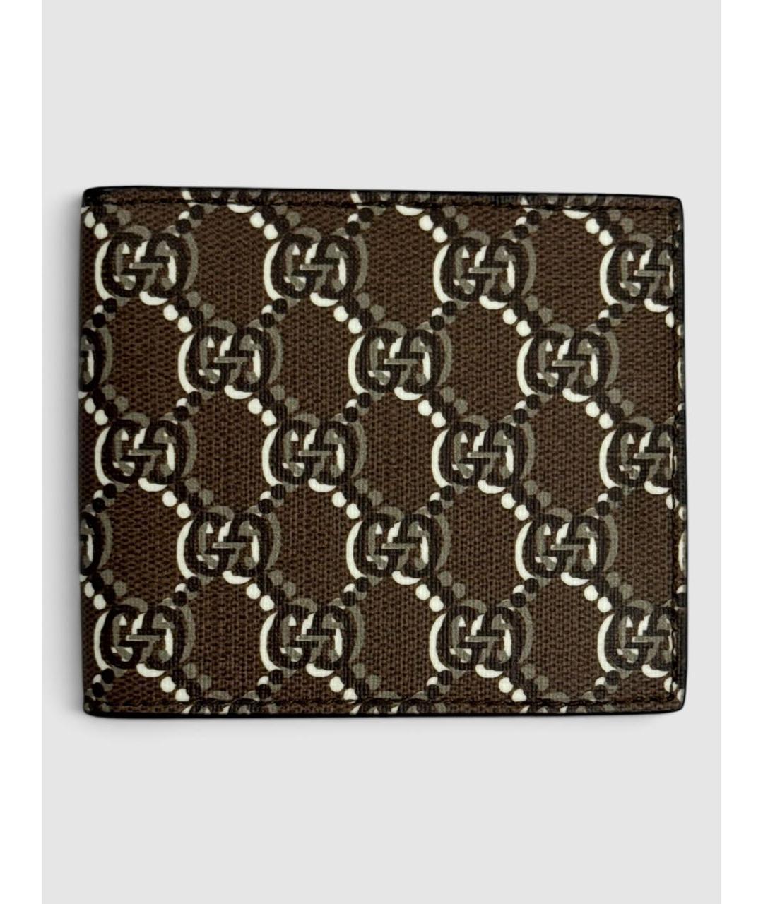 GUCCI Коричневый кожаный кошелек, фото 6