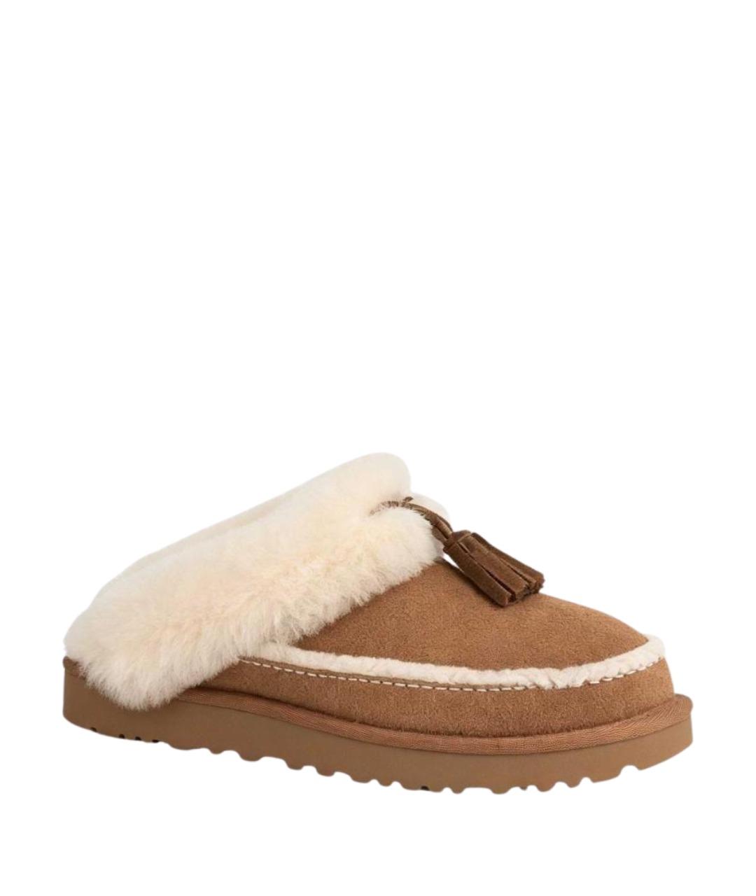 UGG Коричневые замшевые мюли, фото 1