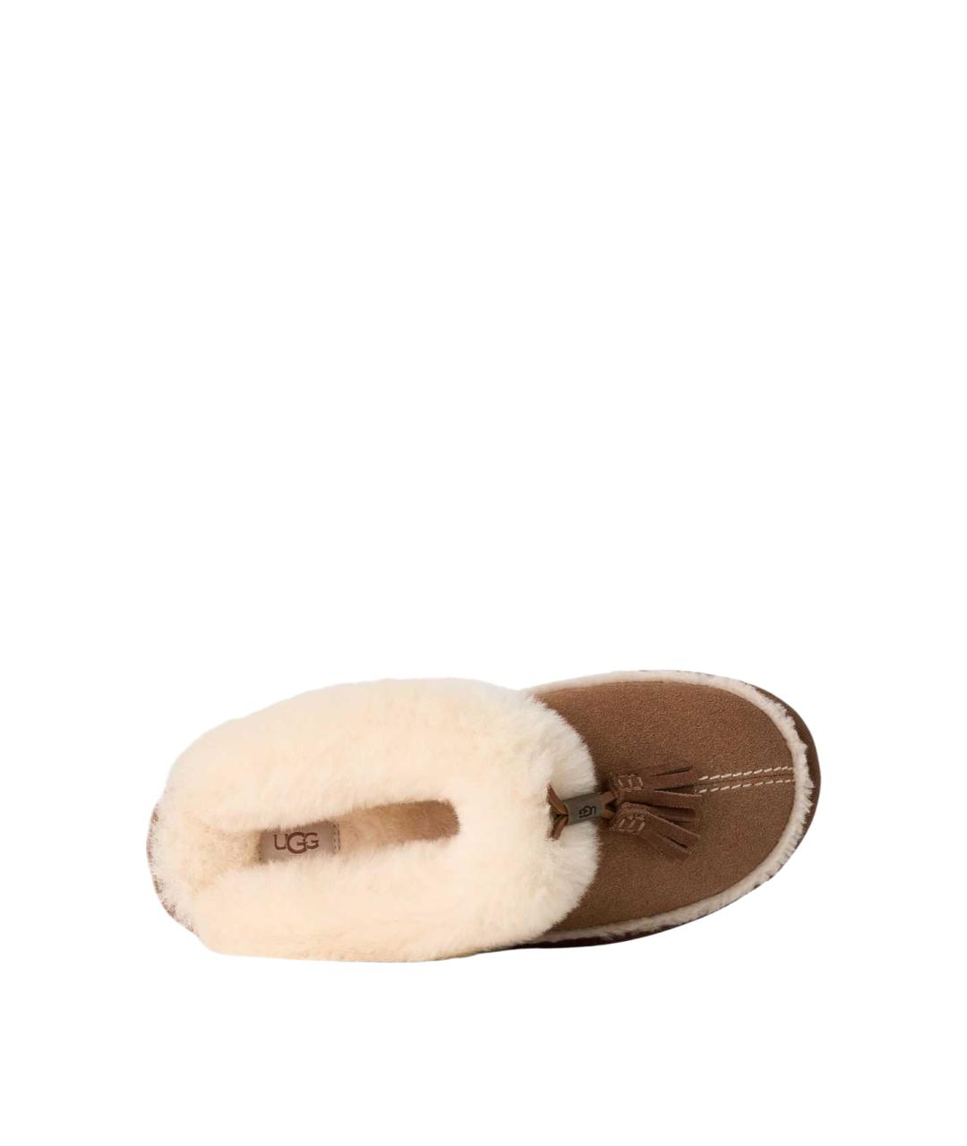 UGG Коричневые замшевые мюли, фото 3
