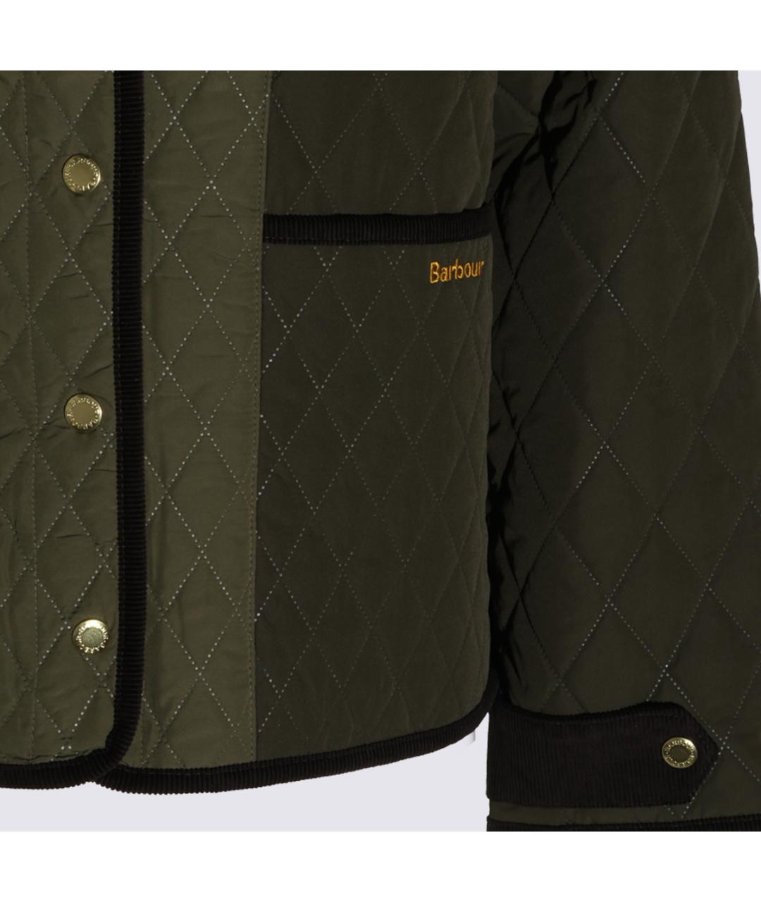 BARBOUR Зеленая хлопковая куртка, фото 4