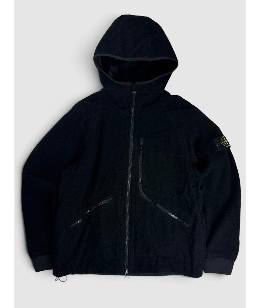 STONE ISLAND Черная шерстяная куртка, фото 8