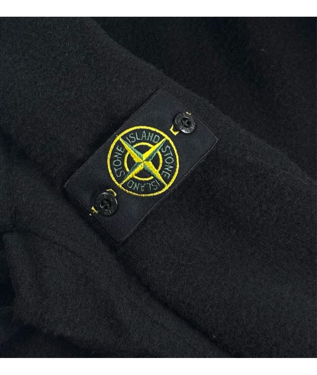 STONE ISLAND Черная шерстяная куртка, фото 7