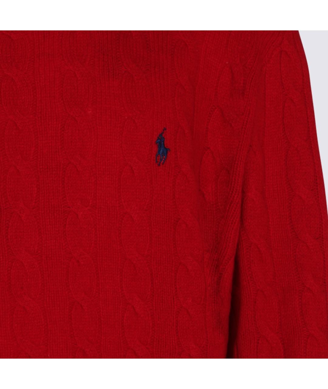 POLO RALPH LAUREN Красный шерстяной джемпер / свитер, фото 3