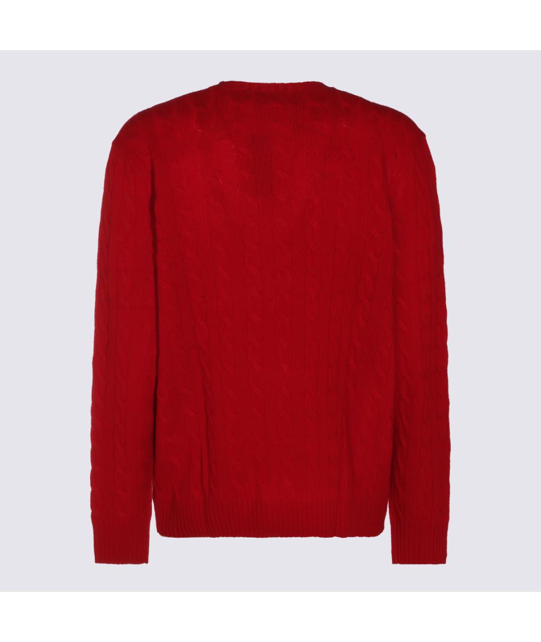 POLO RALPH LAUREN Красный шерстяной джемпер / свитер, фото 2