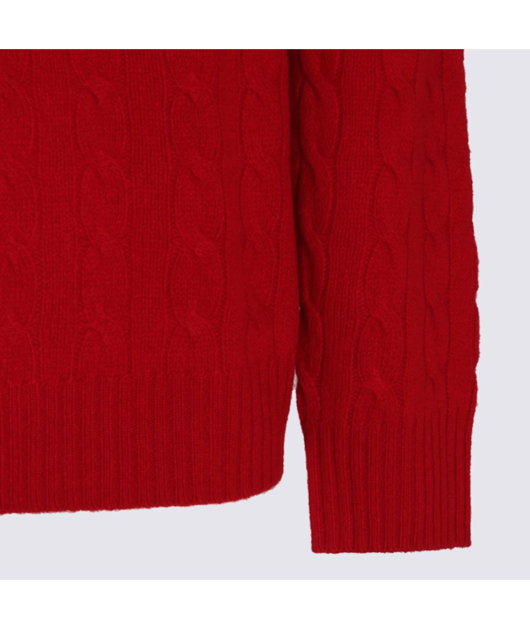 POLO RALPH LAUREN Красный шерстяной джемпер / свитер, фото 4