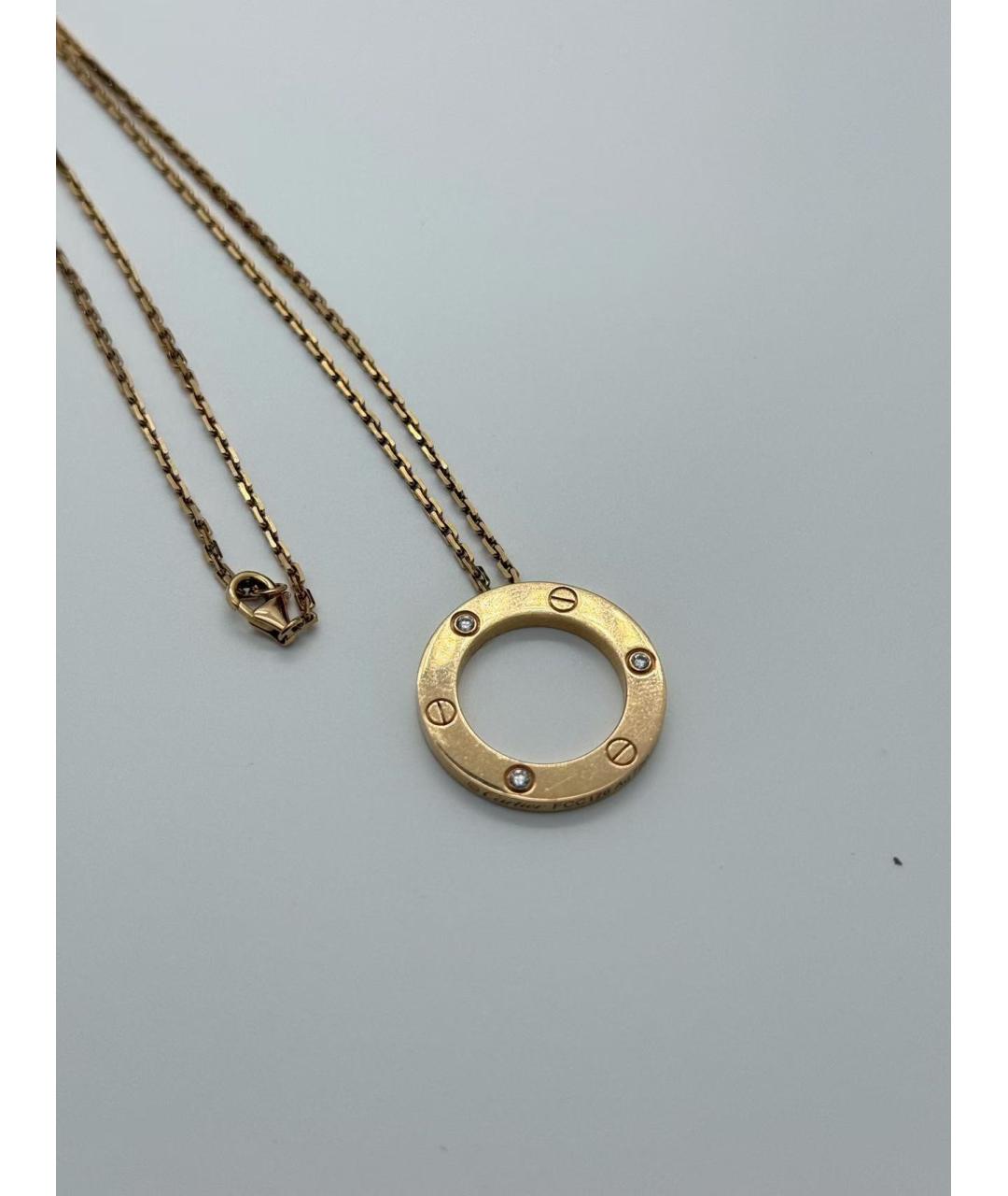 CARTIER Золотое колье из розового золота, фото 3