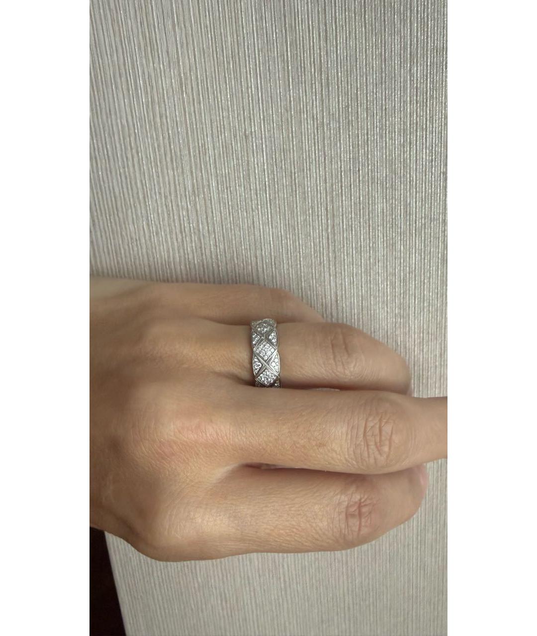 CHANEL Серебряное кольцо из белого золота, фото 4