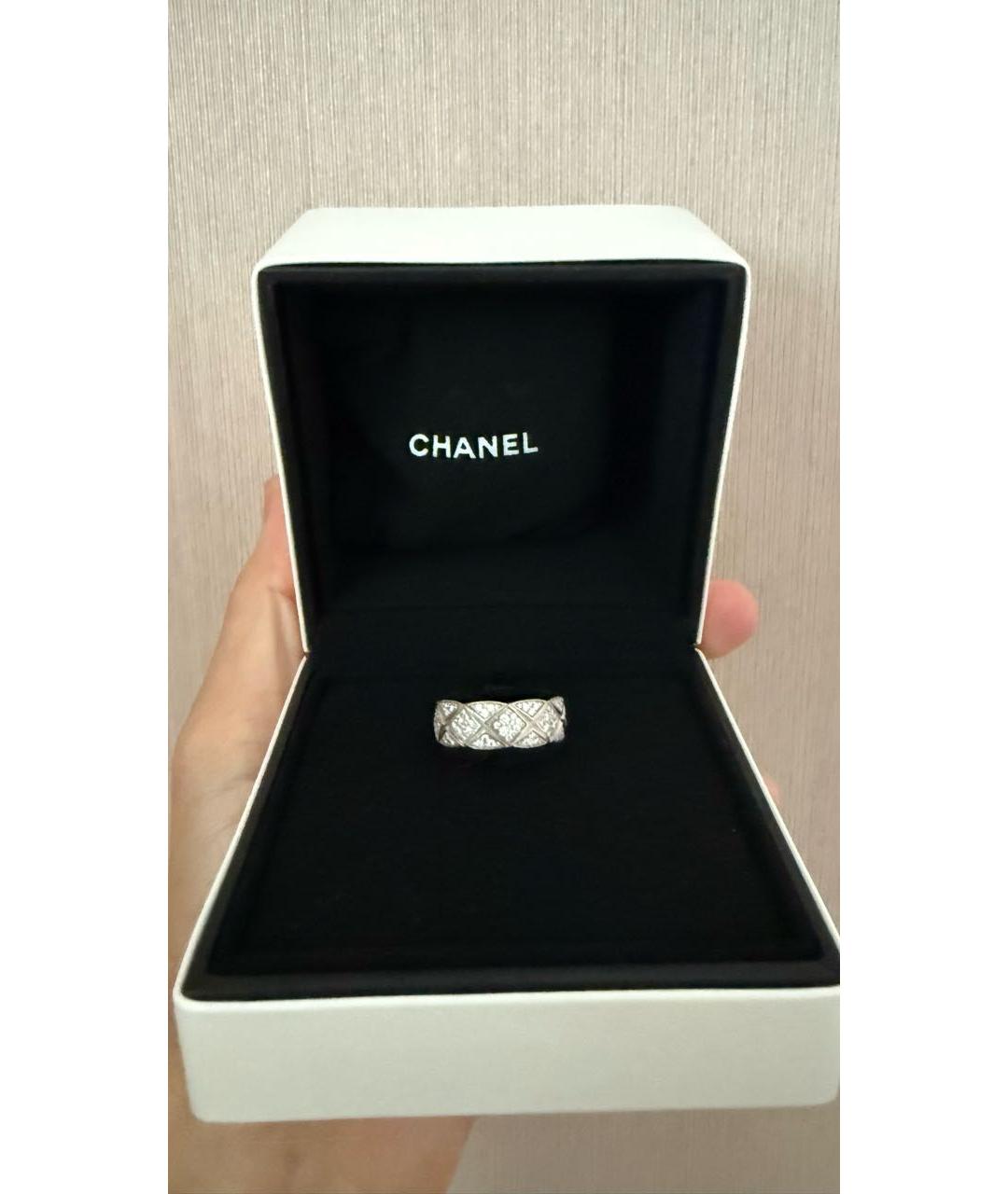 CHANEL Серебряное кольцо из белого золота, фото 6