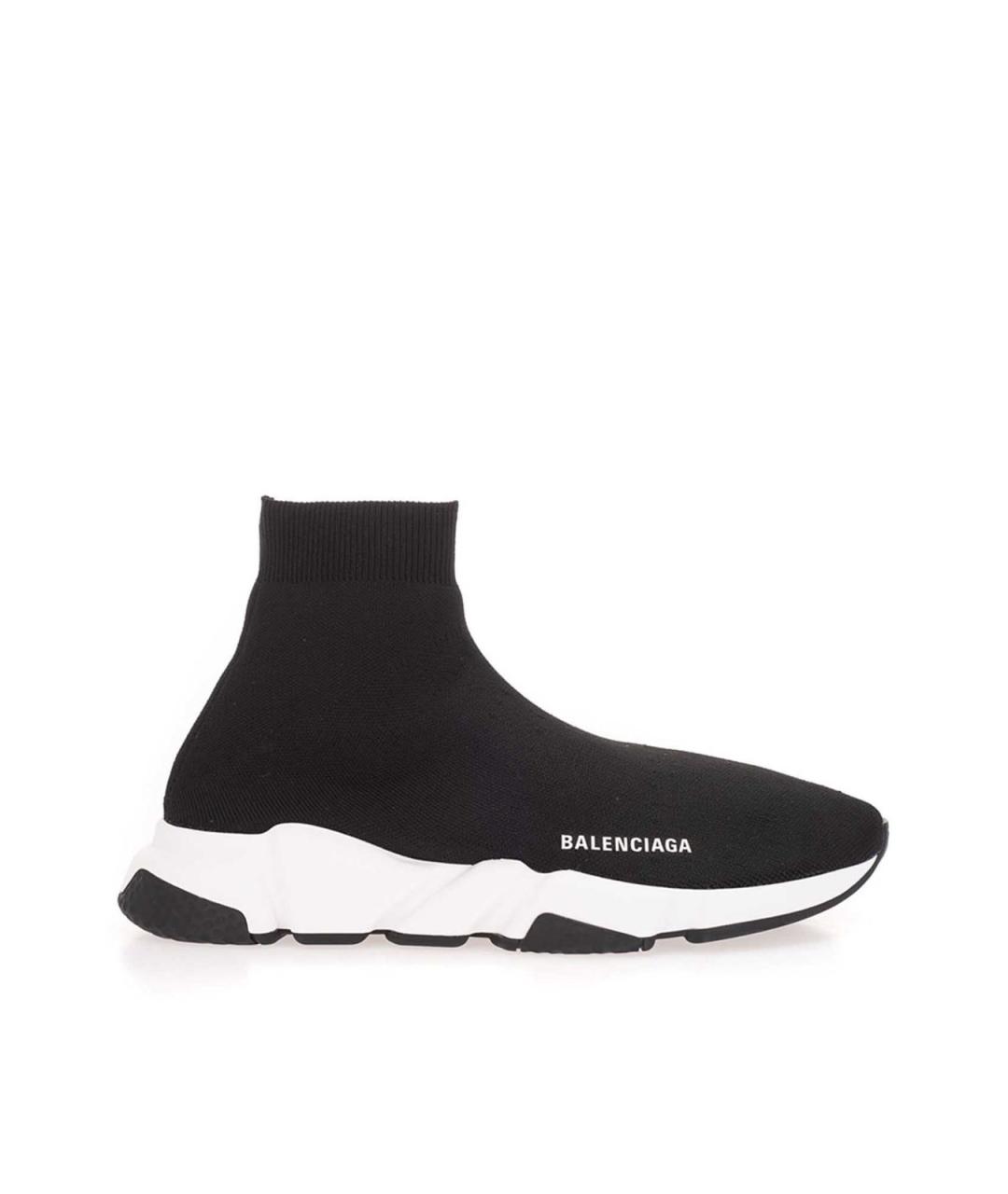 BALENCIAGA Черные синтетические низкие кроссовки / кеды, фото 1