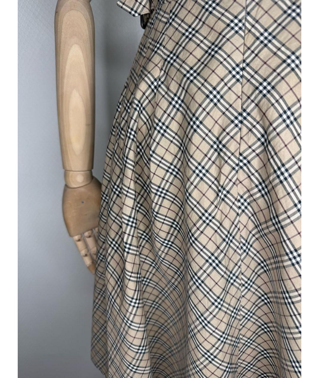 BURBERRY Бежевая юбка мини, фото 6