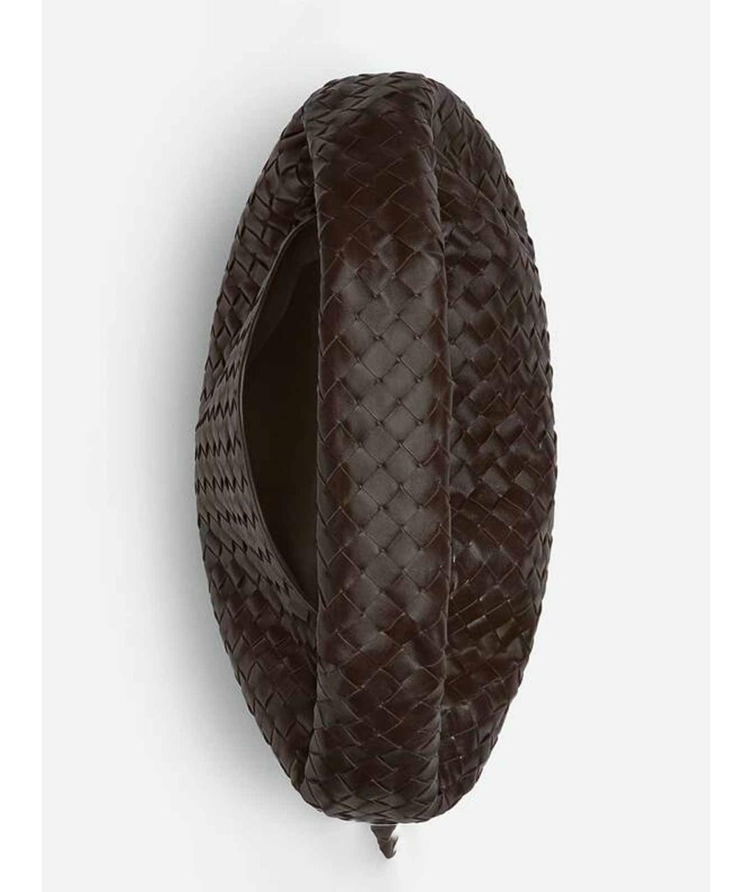 BOTTEGA VENETA Коричневая кожаная сумка через плечо, фото 3