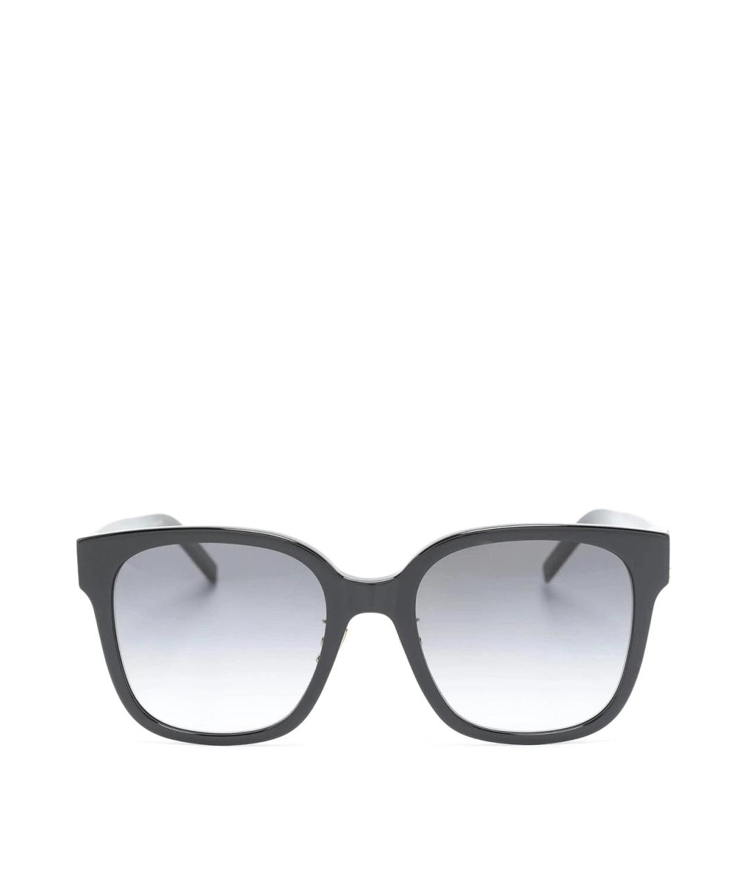 SAINT LAURENT Черные пластиковые солнцезащитные очки, фото 1