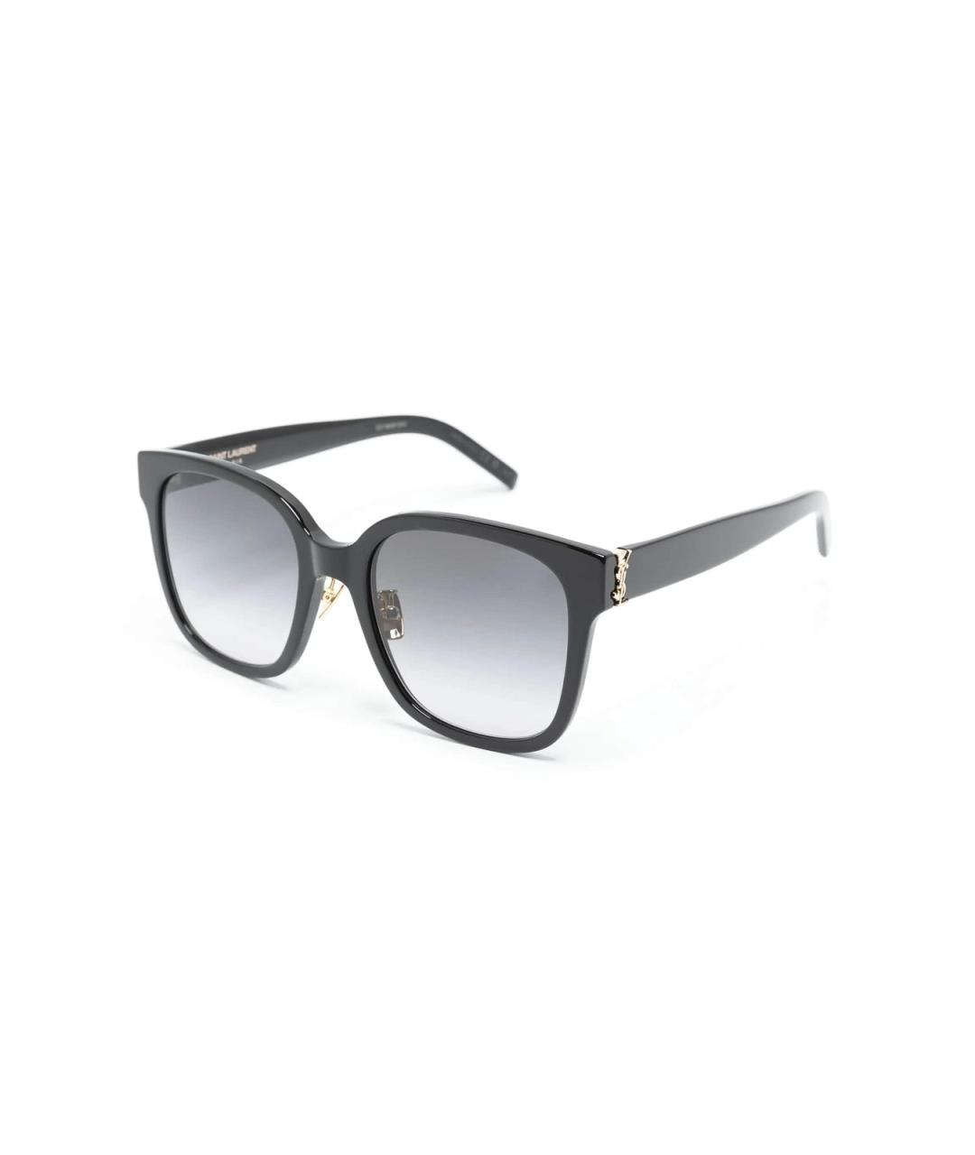 SAINT LAURENT Черные пластиковые солнцезащитные очки, фото 2