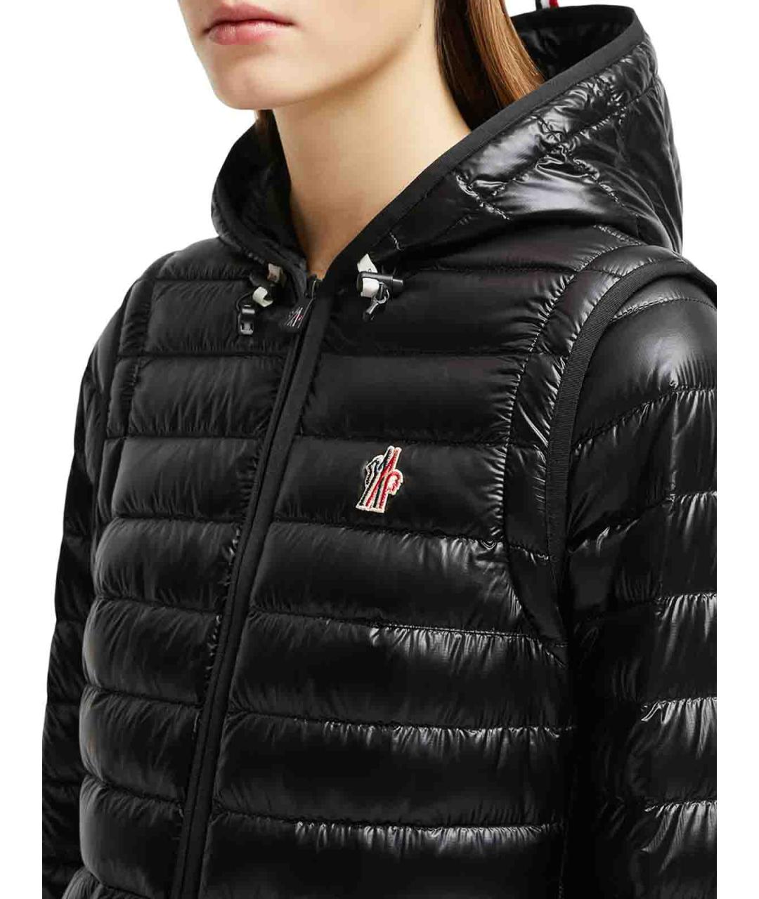 MONCLER Черный пуховик, фото 5