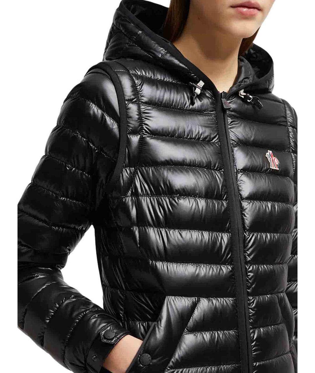 MONCLER Черный пуховик, фото 6