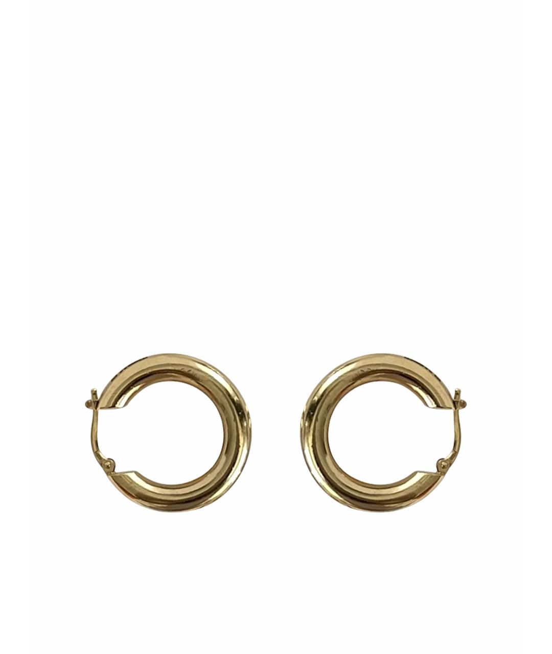 JIL SANDER Золотые серебряные серьги, фото 1