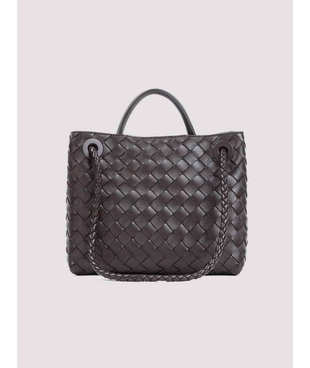 BOTTEGA VENETA Коричневая кожаная сумка тоут, фото 2