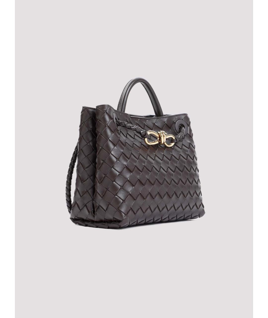 BOTTEGA VENETA Коричневая кожаная сумка тоут, фото 3