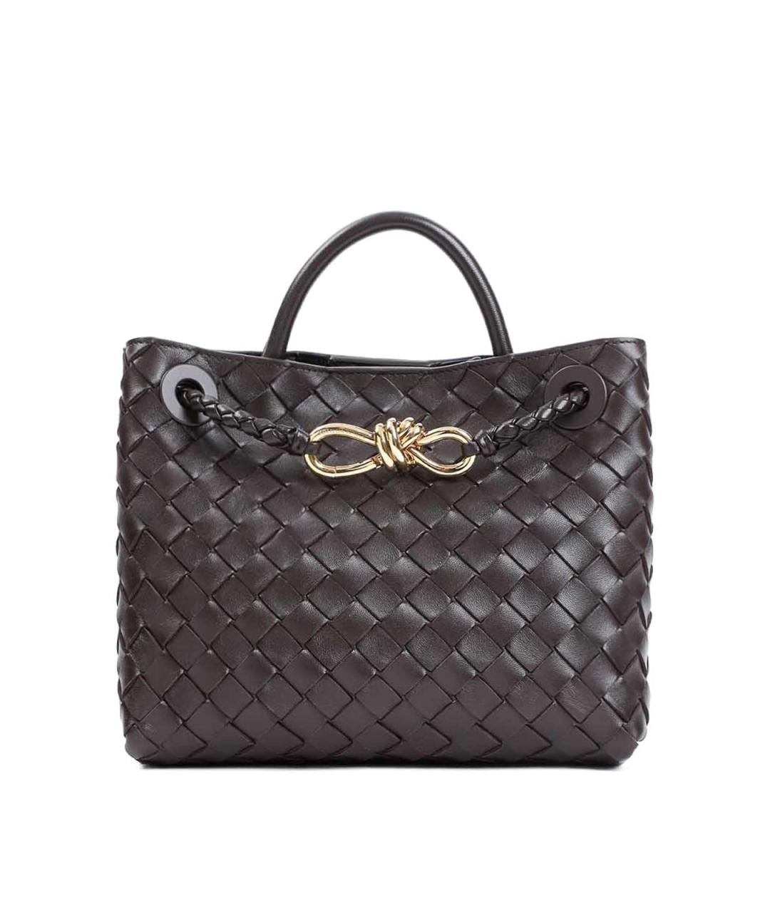 BOTTEGA VENETA Коричневая кожаная сумка тоут, фото 1