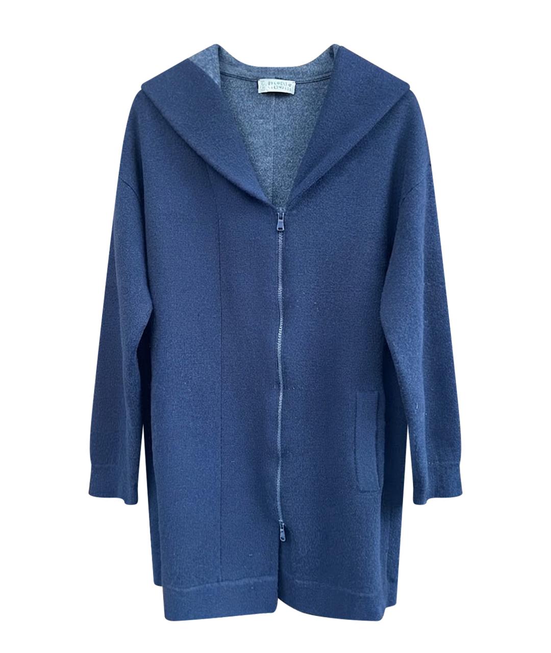 BRUNELLO CUCINELLI Темно-синяя кашемировая парка, фото 1