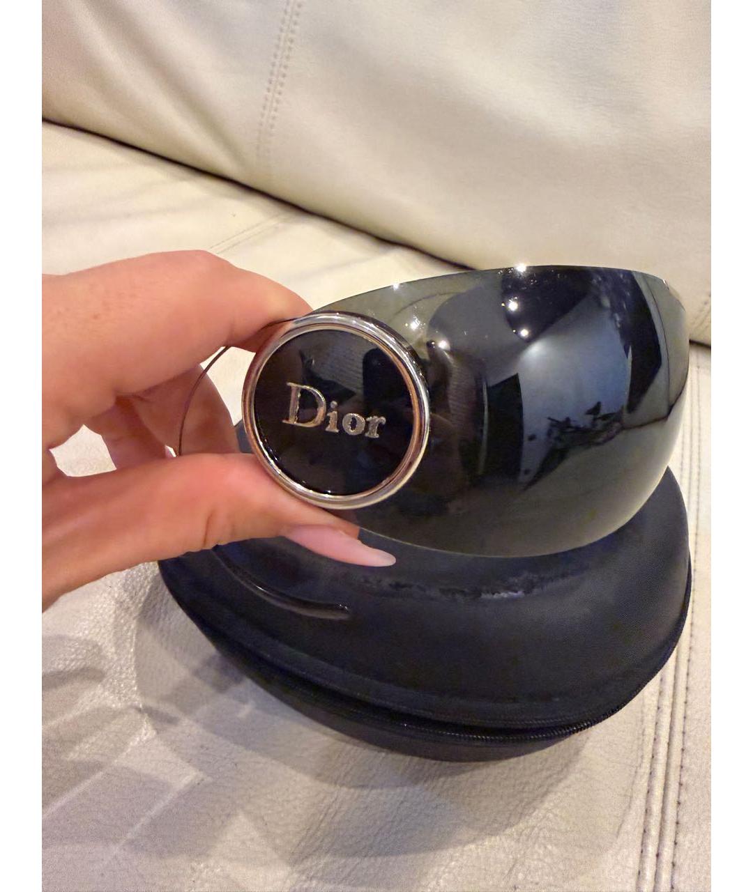 CHRISTIAN DIOR Черные пластиковые солнцезащитные очки, фото 3