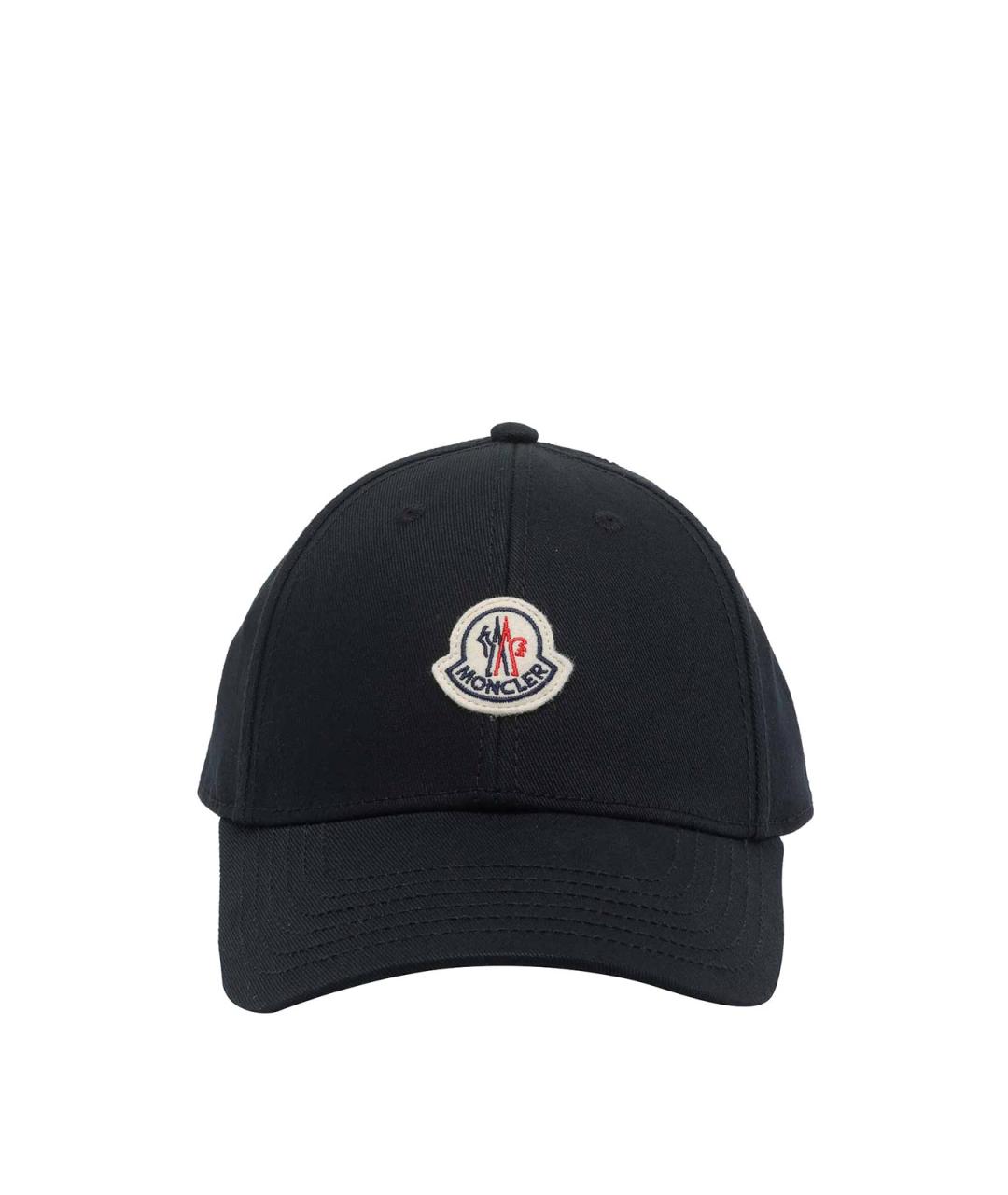 MONCLER Черная хлопковая кепка/бейсболка, фото 1