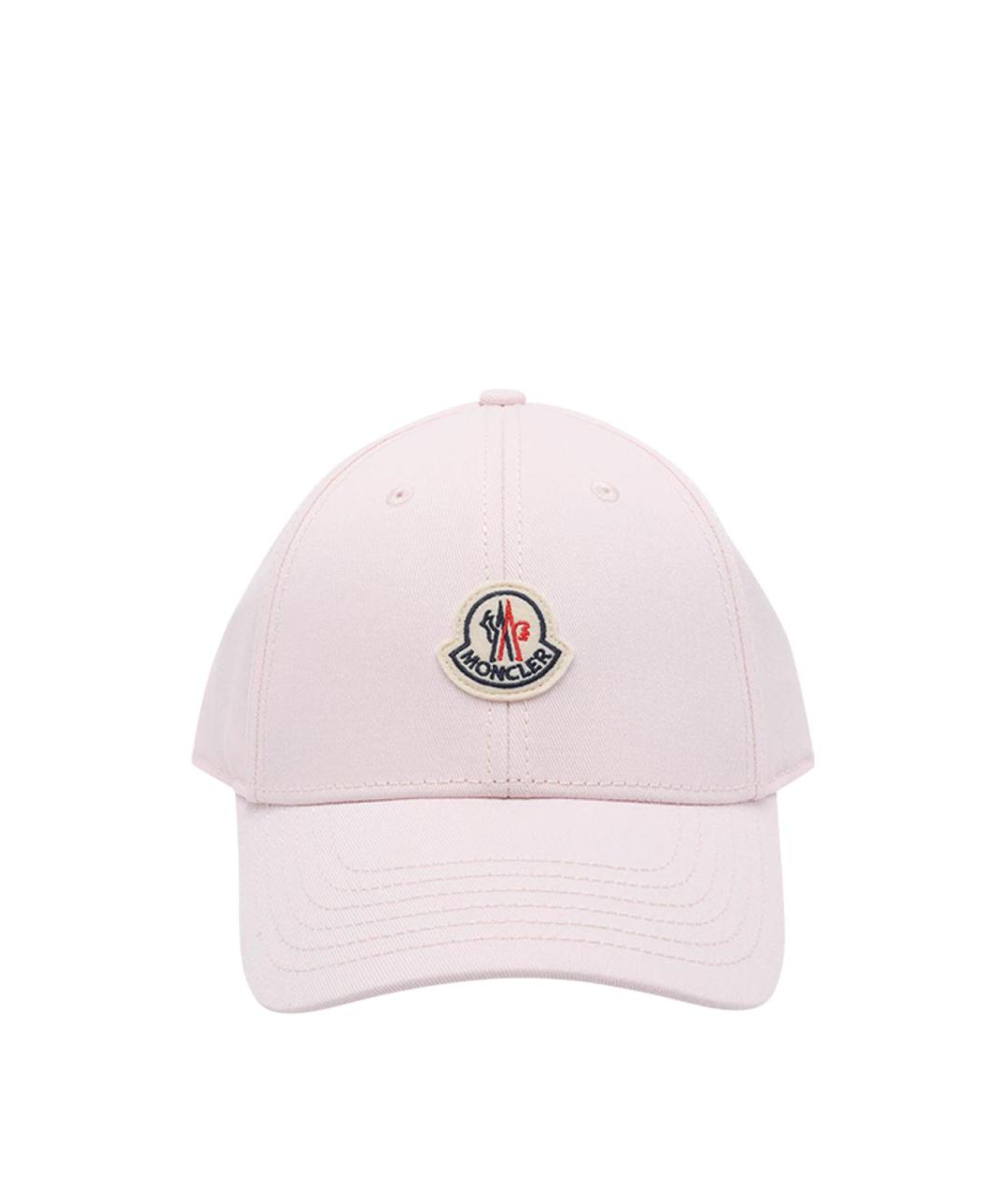 MONCLER Розовая хлопковая кепка, фото 1