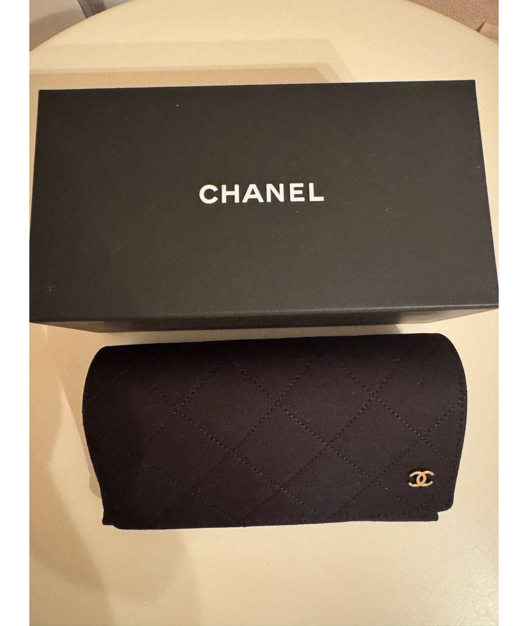 CHANEL Черные пластиковые солнцезащитные очки, фото 4