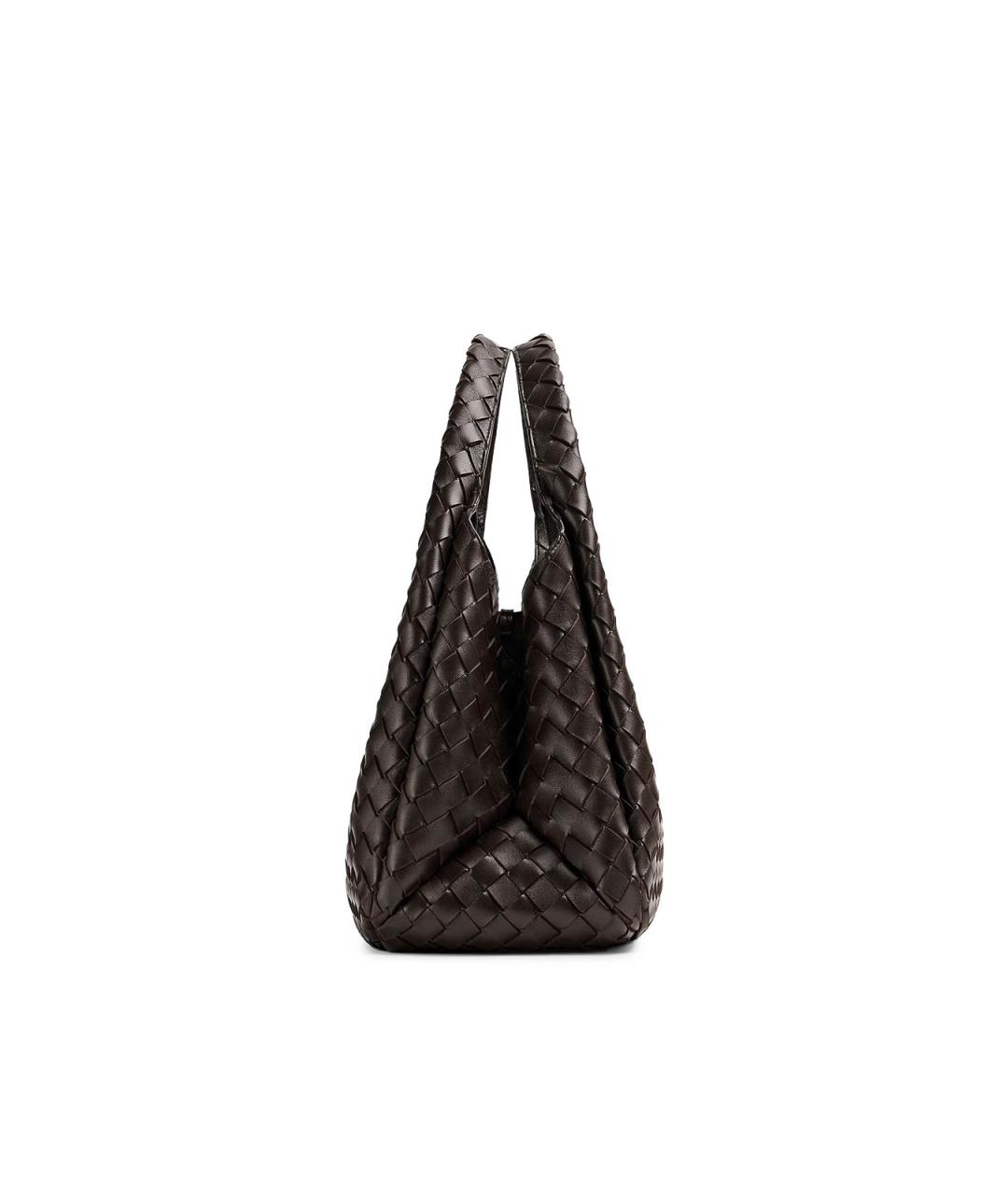 BOTTEGA VENETA Коричневая кожаная сумка тоут, фото 3