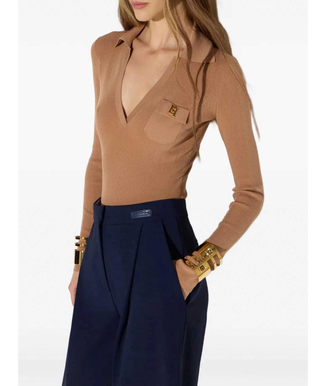 ELISABETTA FRANCHI Бежевое боди, фото 3