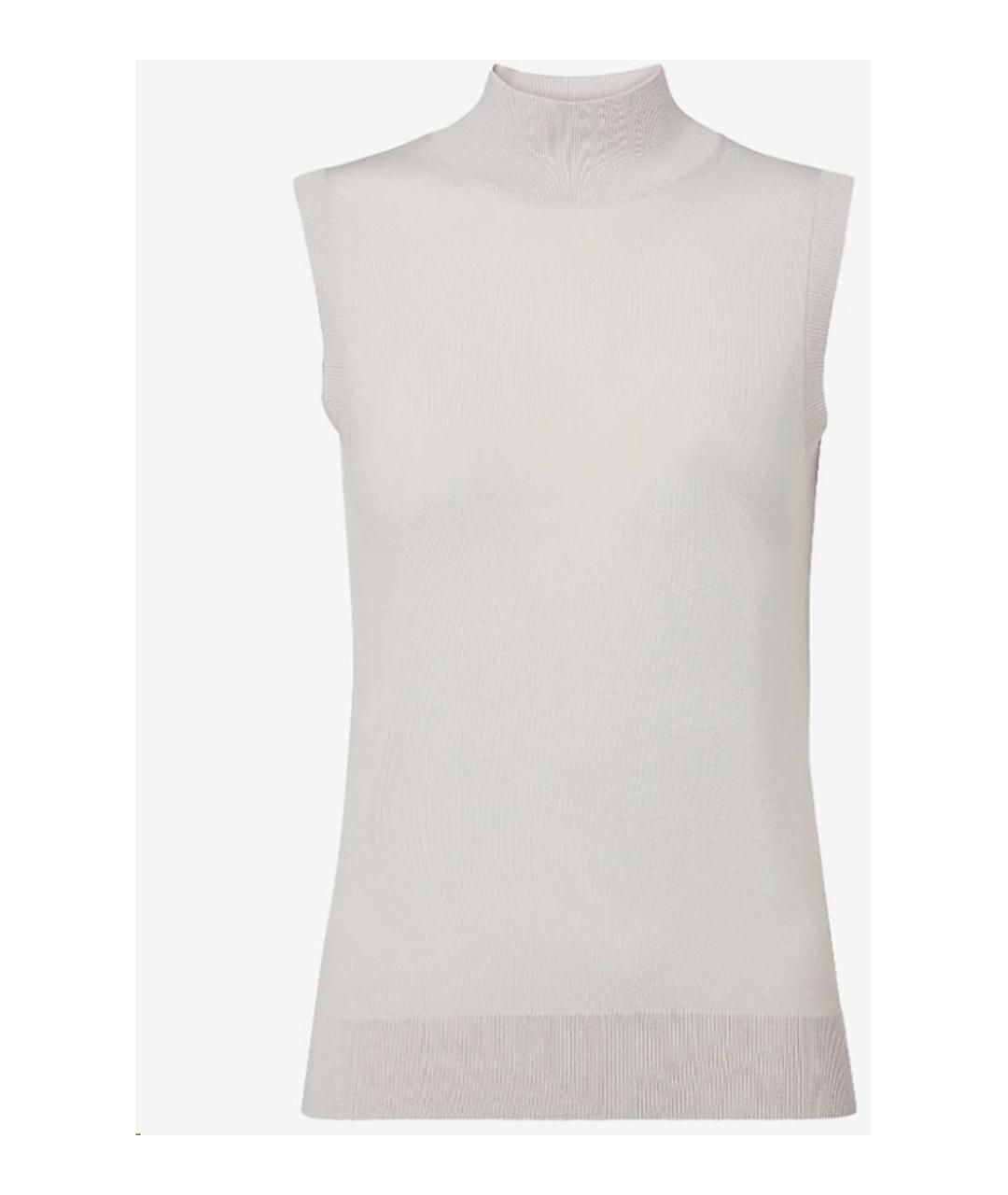 'S MAX MARA Белая хлопковая майка, фото 1