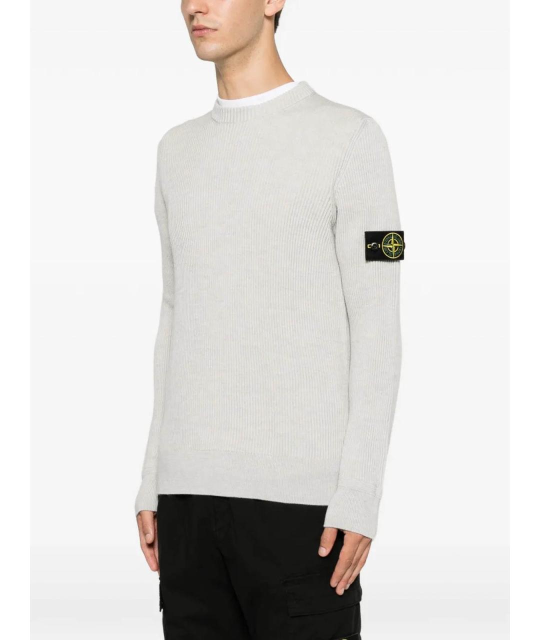 STONE ISLAND Бежевый джемпер / свитер, фото 2