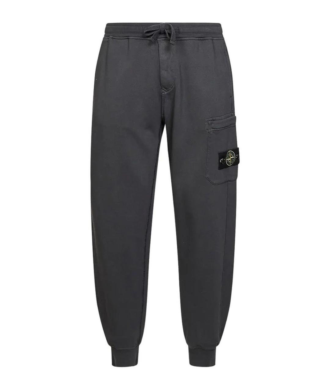 STONE ISLAND Серые повседневные брюки, фото 1