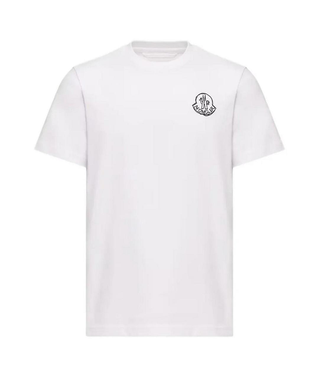 MONCLER Белая футболка, фото 1