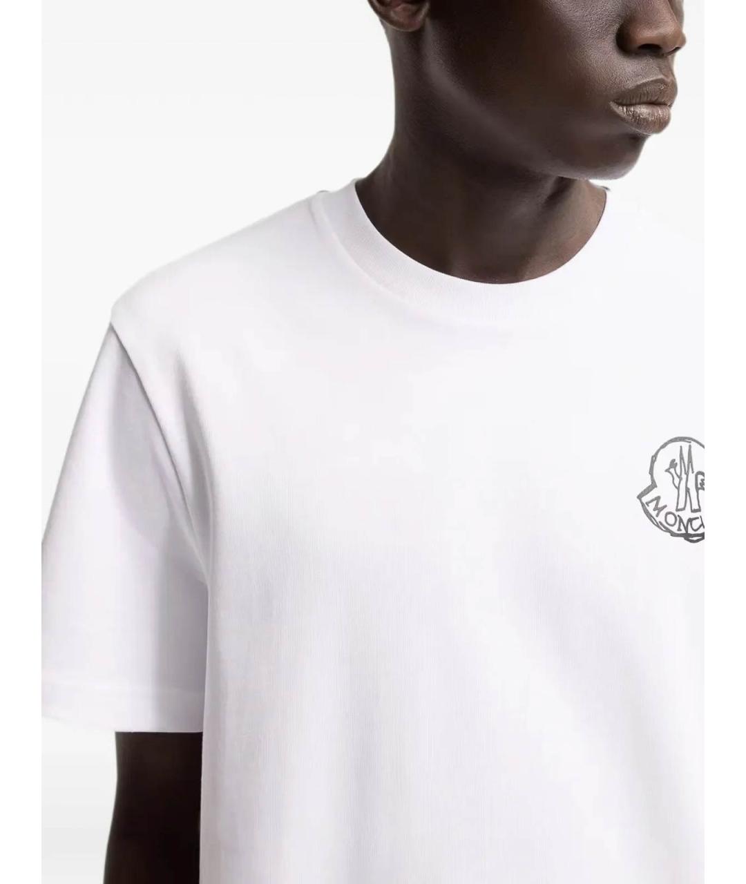 MONCLER Белая футболка, фото 5