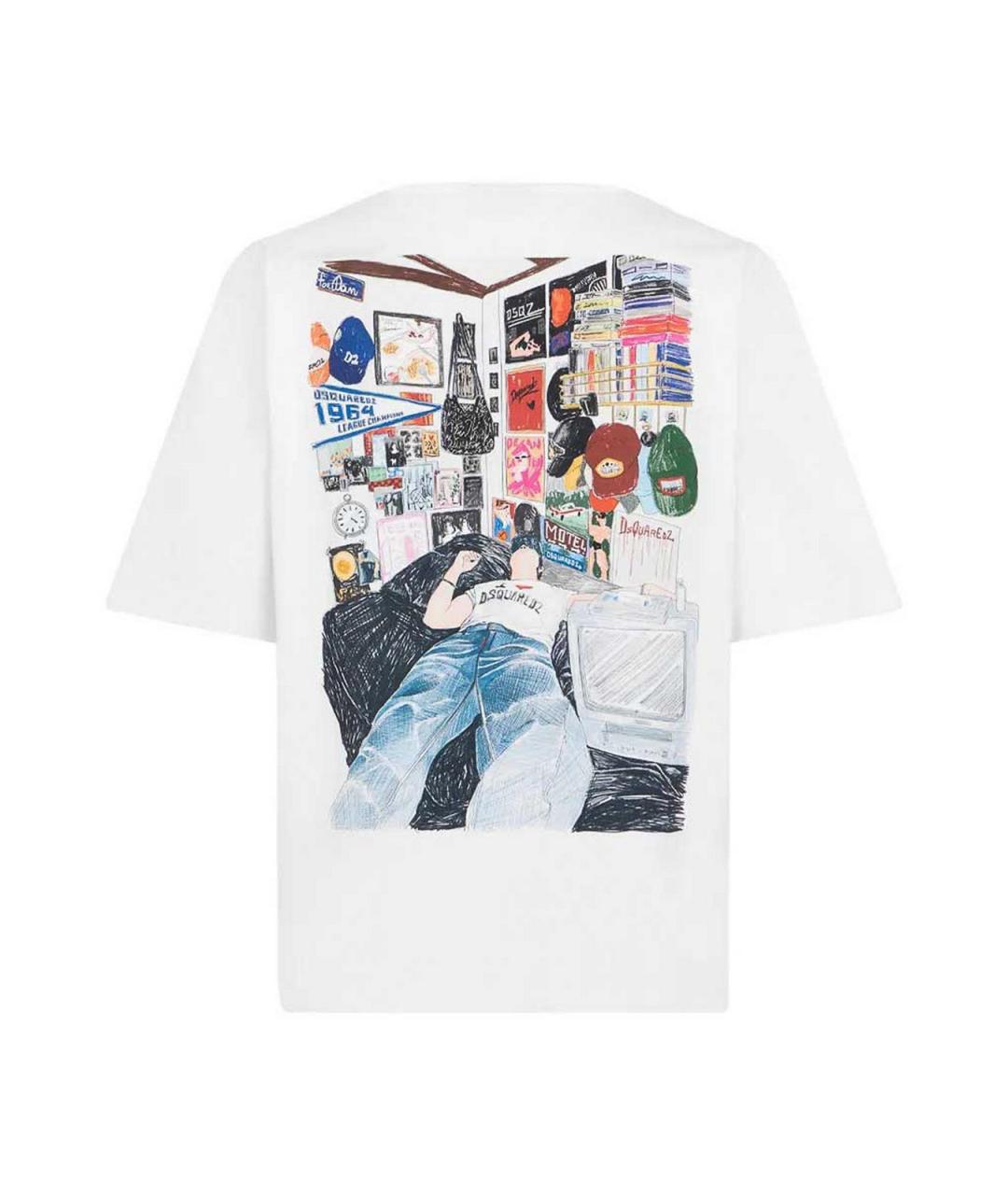 DSQUARED2 Белая футболка, фото 2