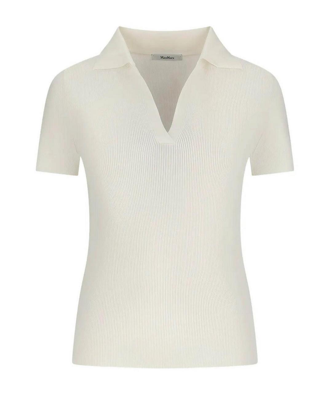 MAX MARA Белая шерстяная майка, фото 1