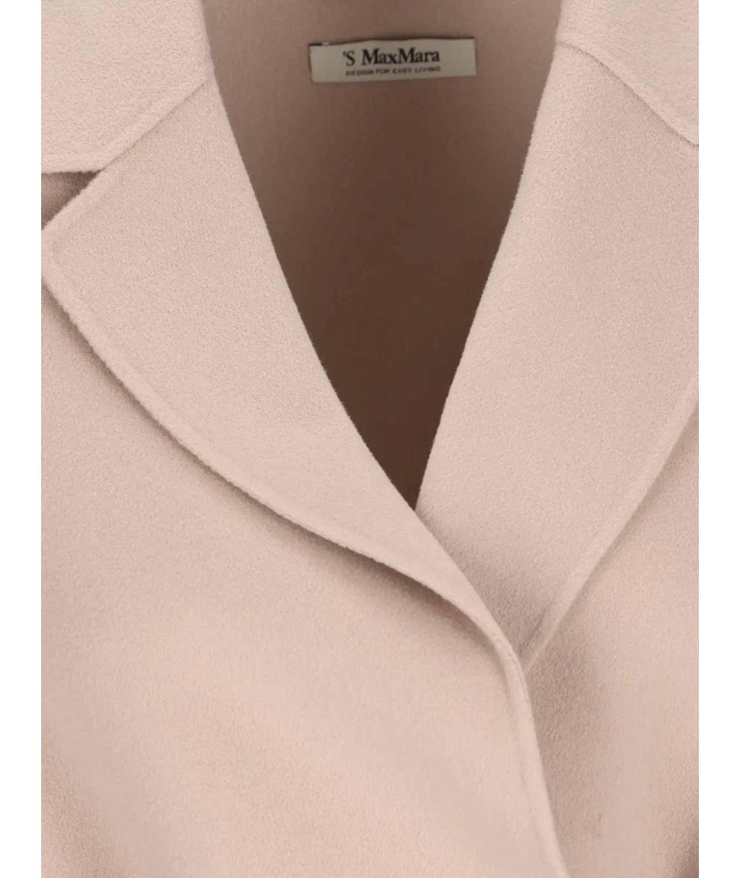 'S MAX MARA Бежевое пальто, фото 3