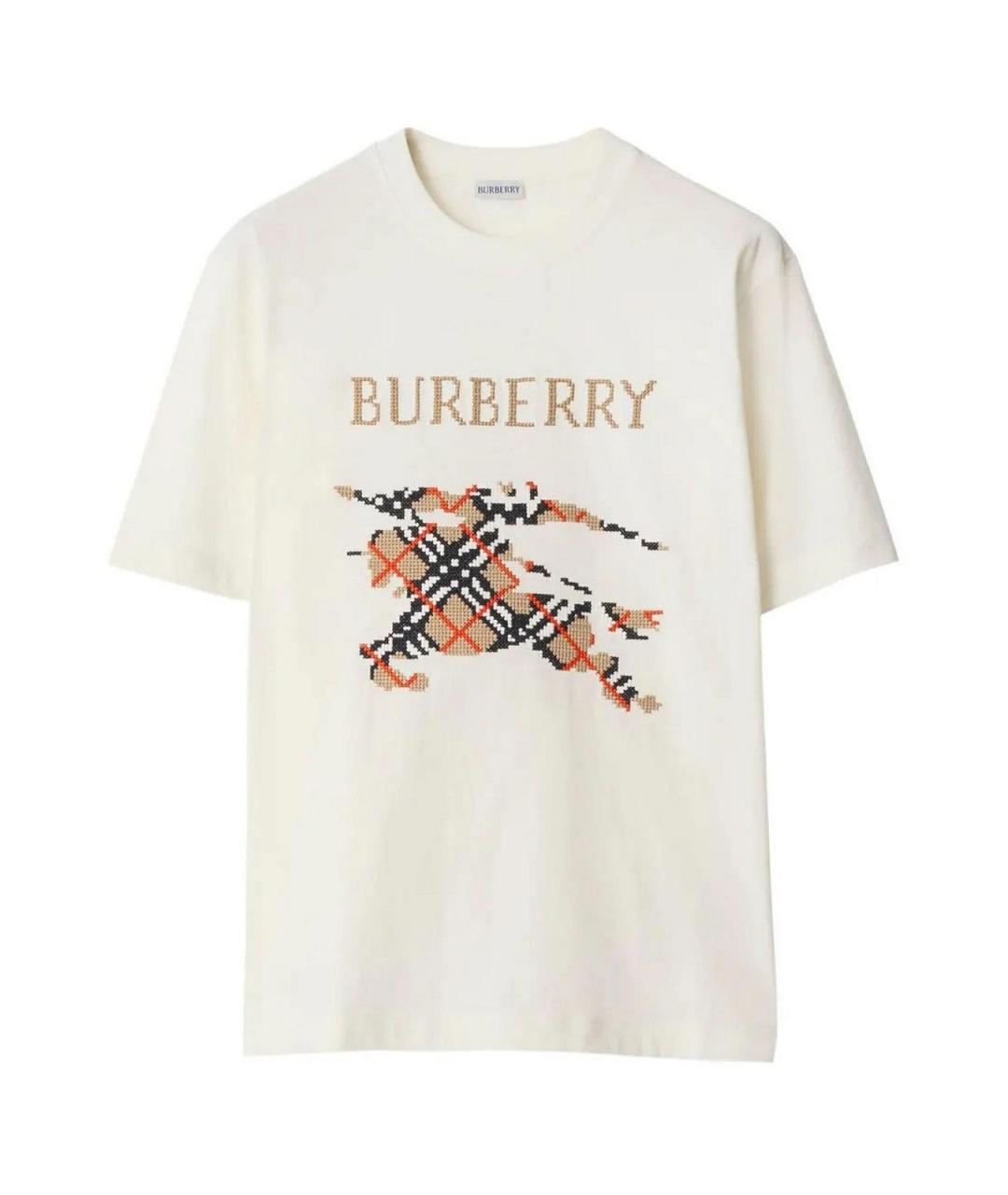 BURBERRY Белая футболка, фото 1