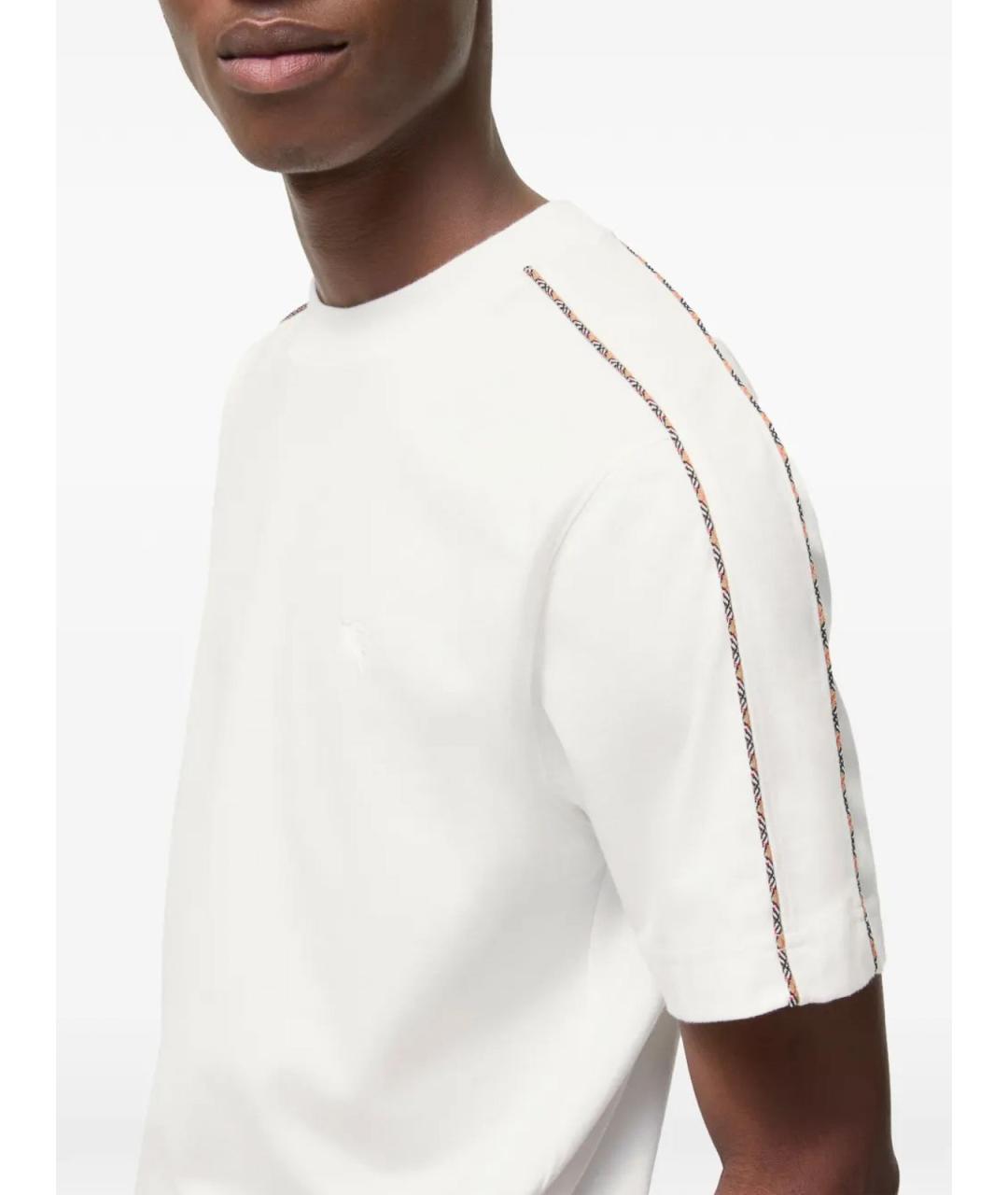 BURBERRY Белая футболка, фото 4