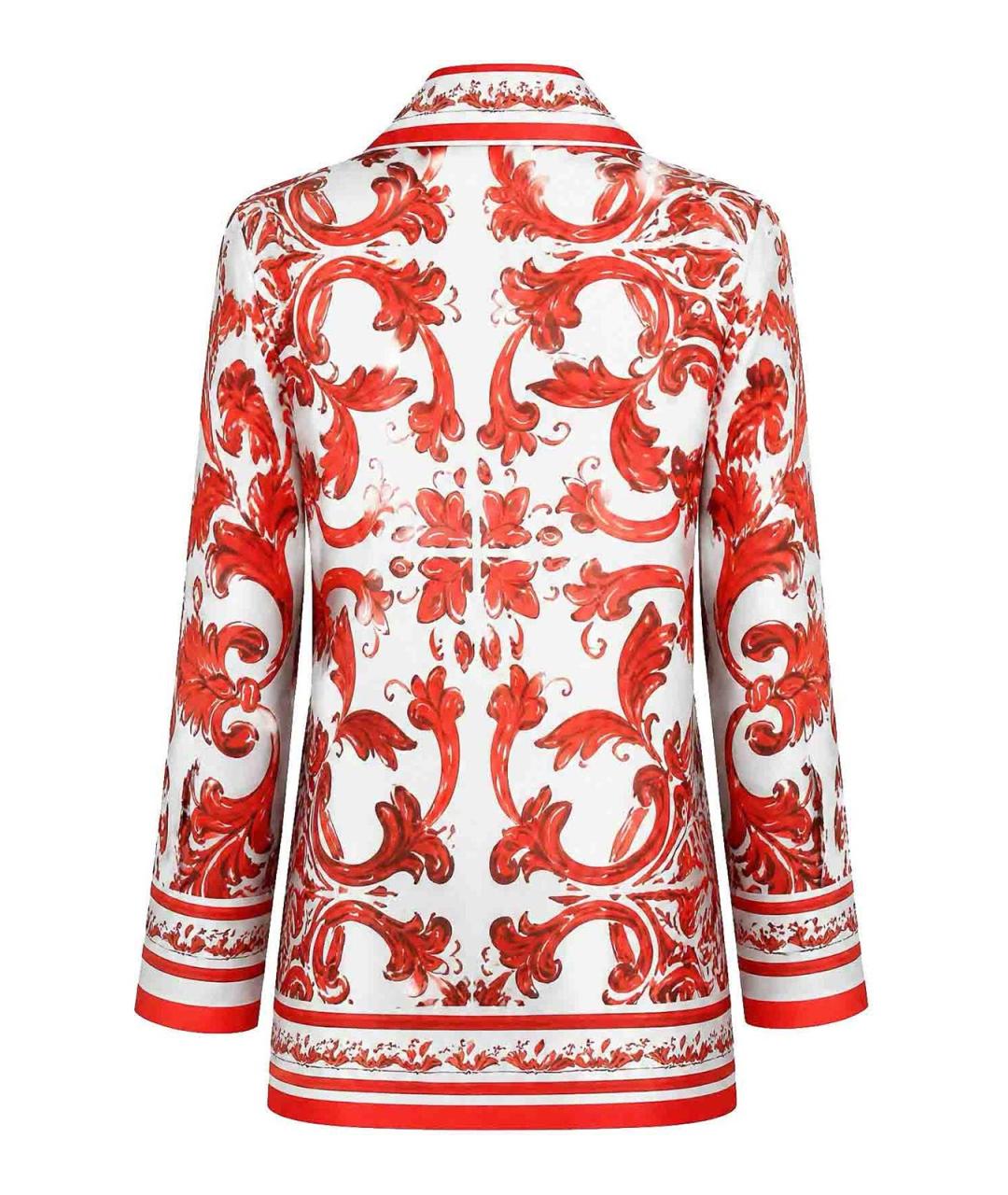 DOLCE&GABBANA Оранжевая шелковая рубашка, фото 3