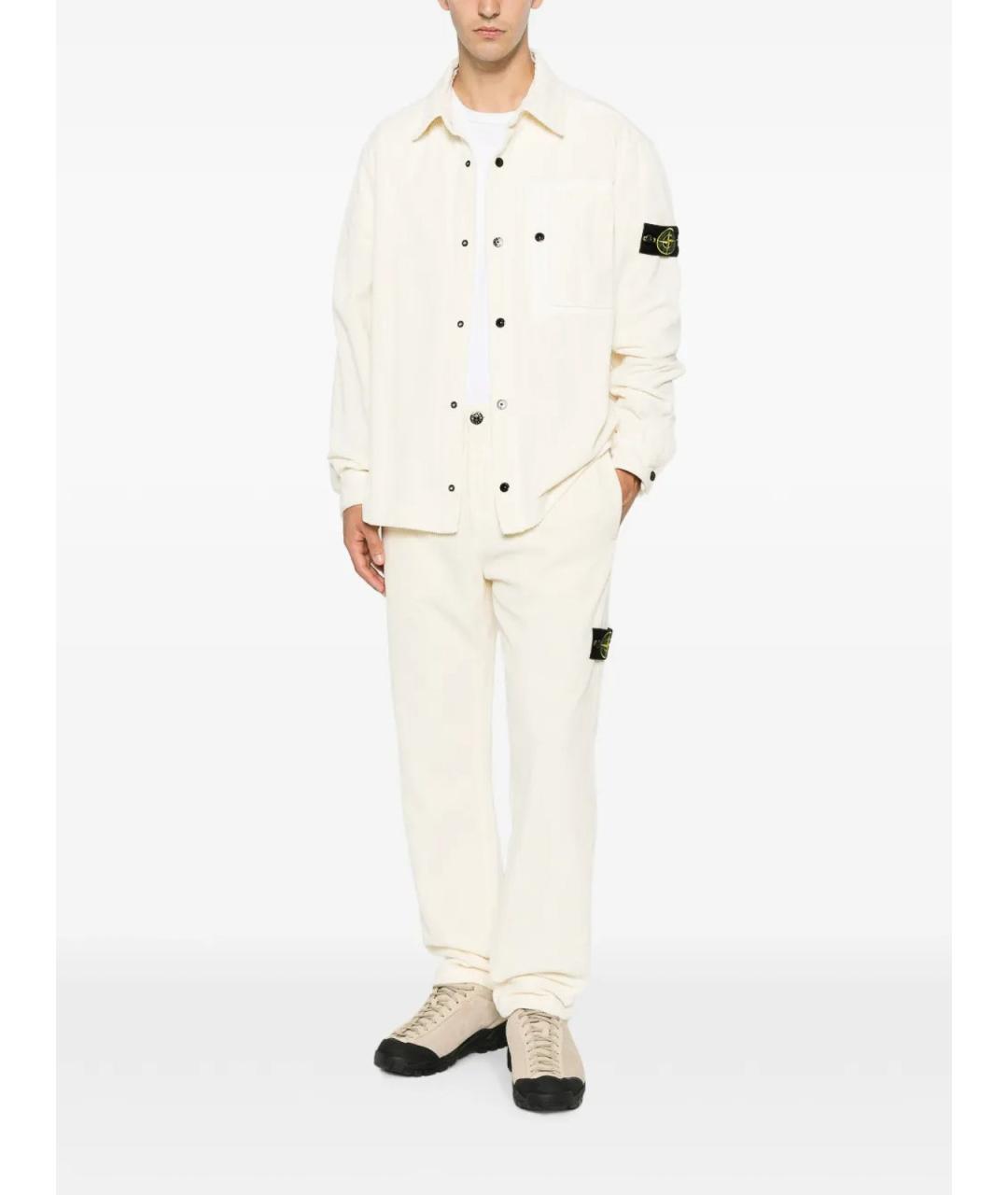 STONE ISLAND Белая кэжуал рубашка, фото 2