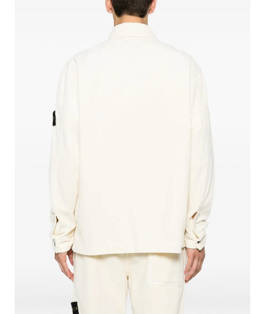 STONE ISLAND Белая кэжуал рубашка, фото 3
