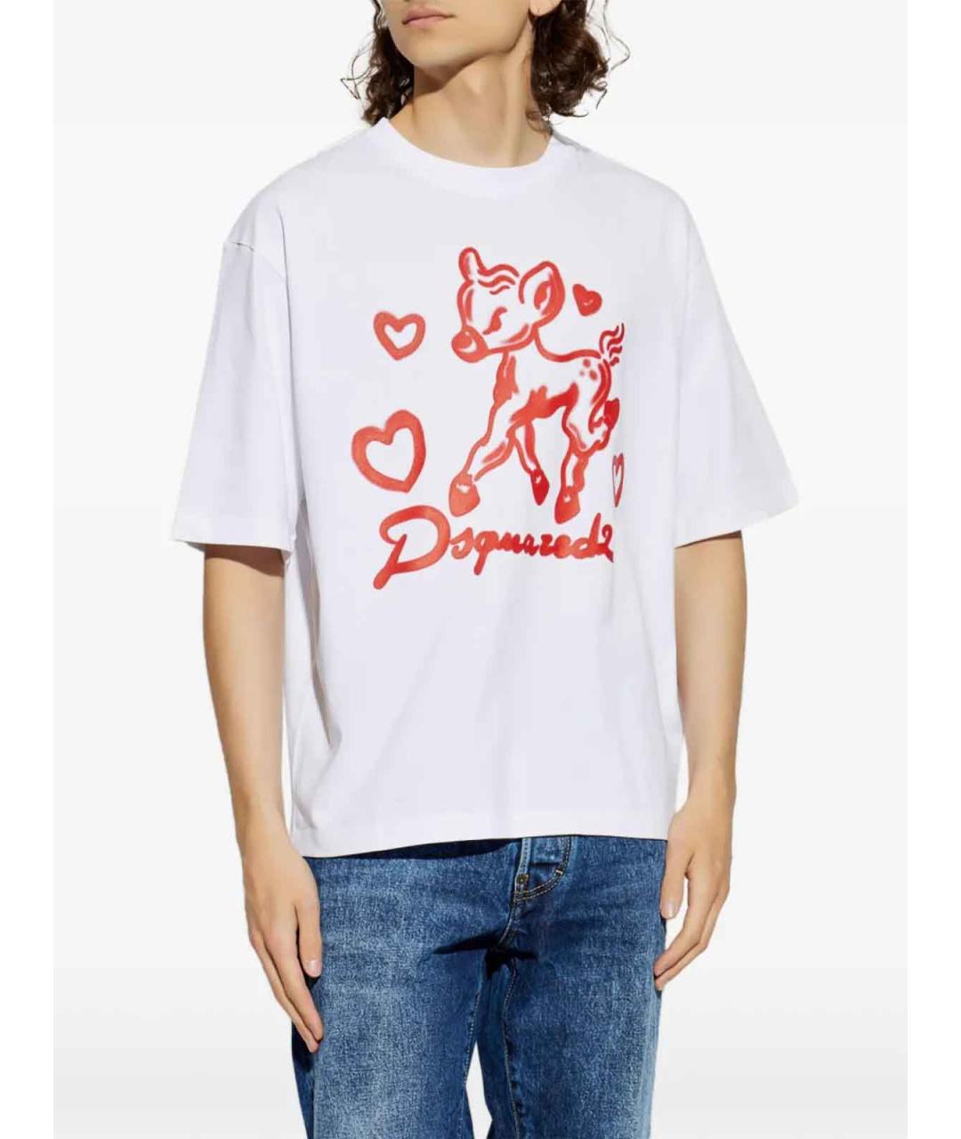 DSQUARED2 Белая футболка, фото 2