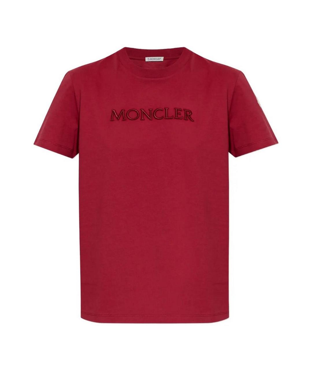 MONCLER Красная футболка, фото 1
