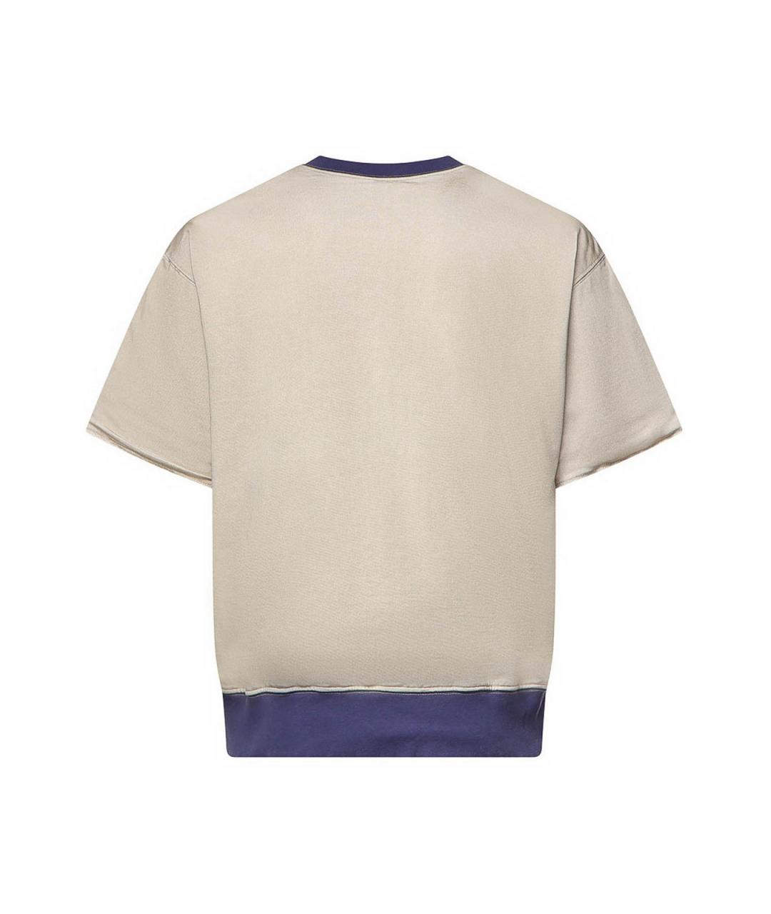 MAISON MARGIELA Бежевая вискозная футболка, фото 3