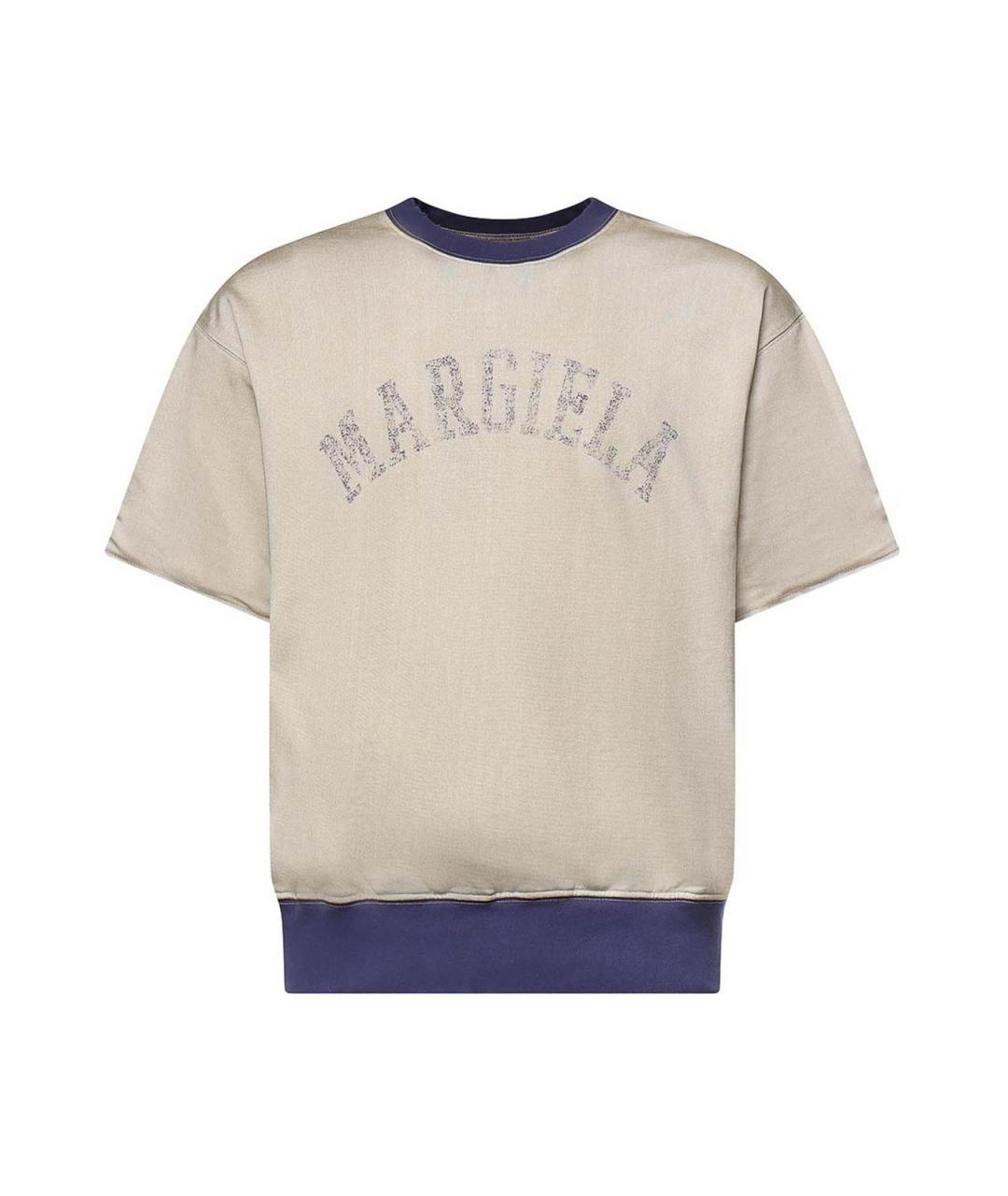 MAISON MARGIELA Бежевая вискозная футболка, фото 1