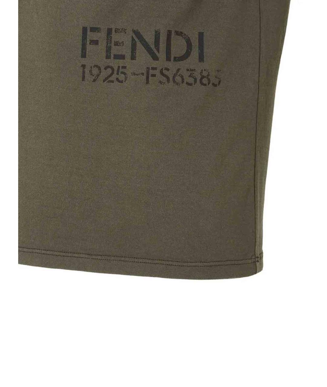 FENDI Зеленая футболка, фото 3