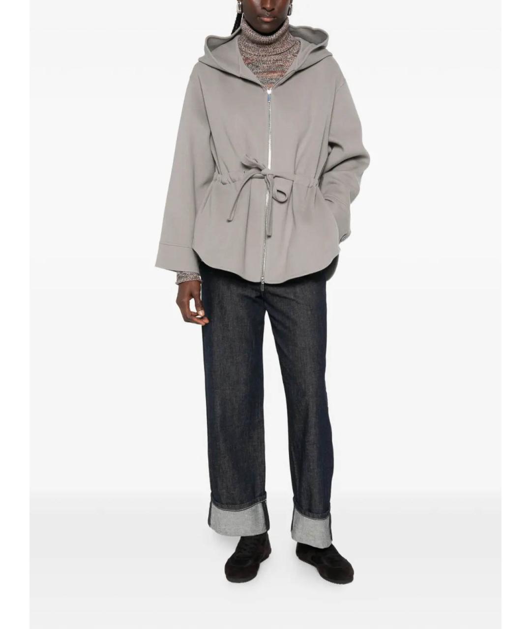'S MAX MARA Темно-синие хлопковые прямые джинсы, фото 2